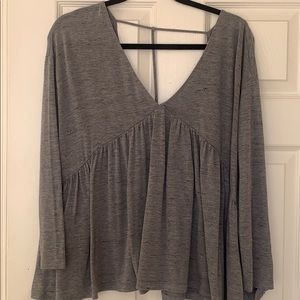 Lush plunging baby doll top